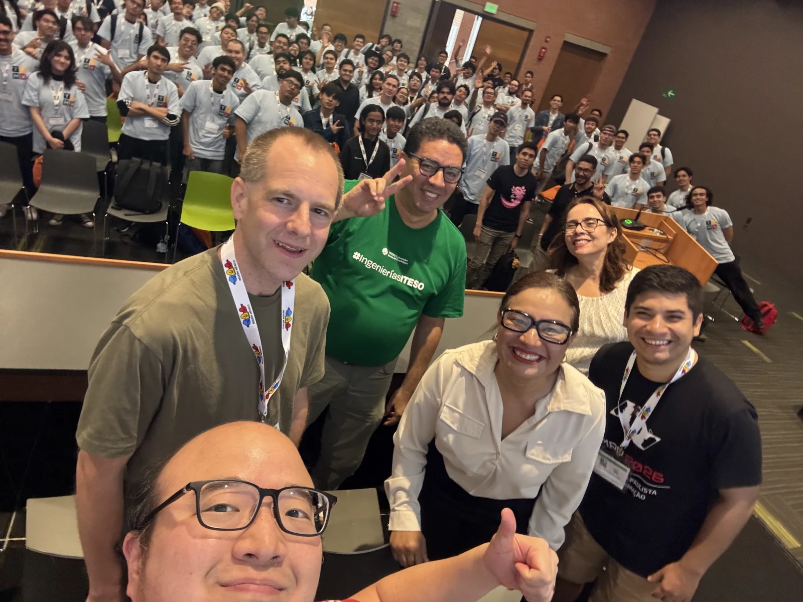 Christian Lim with trainers, organizers, and participants at Training Camp México in Guadalajara